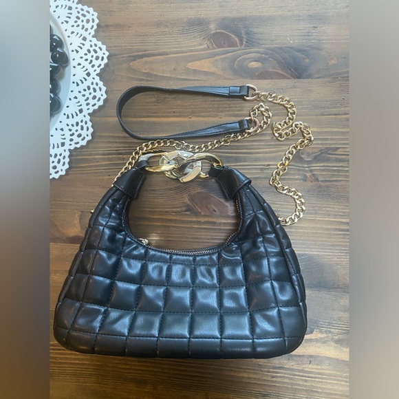 Urban Expressions Quilted Black Vegan Leather Bag - Picture 9 of 9